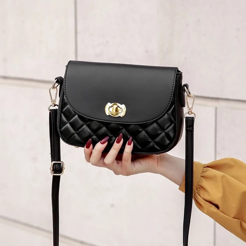 菱格链条包包贝壳方扣女包2026新款手提单肩斜挎包小方包送妈妈
