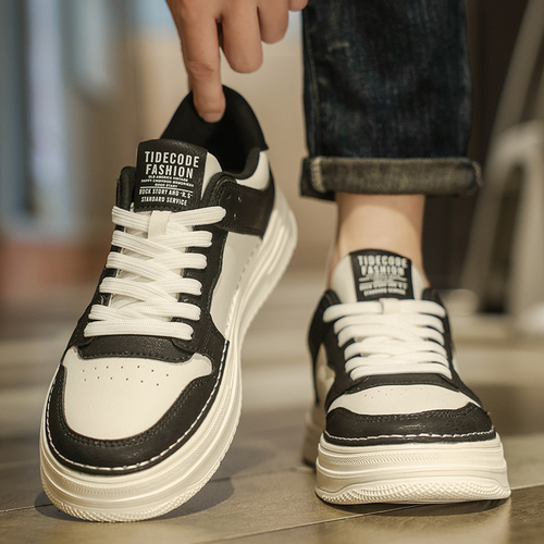 厚底春季男鞋韩版鞋子男款透气百搭新款小白鞋运动休闲平板鞋潮鞋