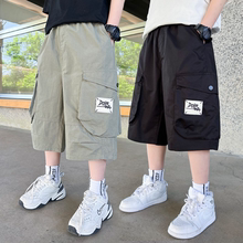 男童短裤工装纯棉七分裤新款儿童中大童中裤五分裤男孩夏季薄款潮