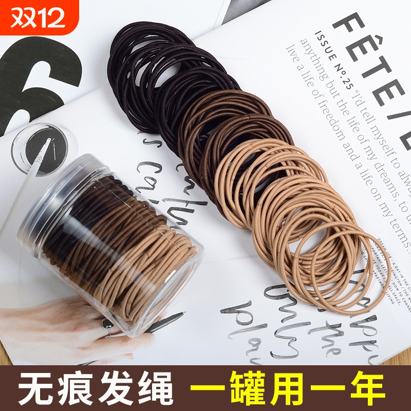 2025新款彩色加粗橡皮筋女扎头发绳高弹力耐用不伤发头绳发圈头饰