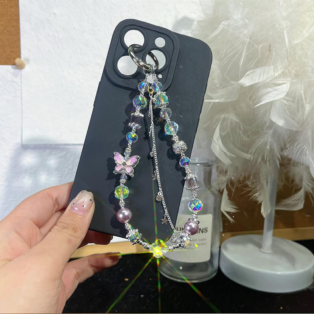 【设计师款】蝴蝶diy手机链包包挂件手机挂件抖音直播链工厂直销
