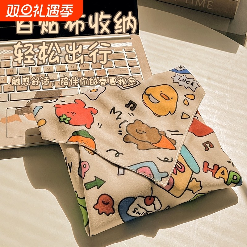 化妆包百贴布魔术布高颜值旅行相机内胆魔术贴大容量护肤品收纳袋