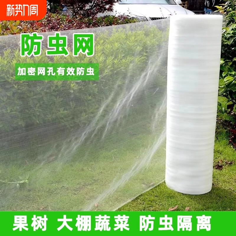 大棚防虫网养殖网蔬菜网果树果园网防鸟网尼龙网加密加厚密网植物