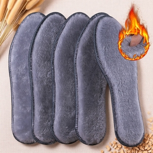 防寒鞋垫男款加厚保暖毛绒冬季保暖加绒防臭透气运动舒适鞋垫女款