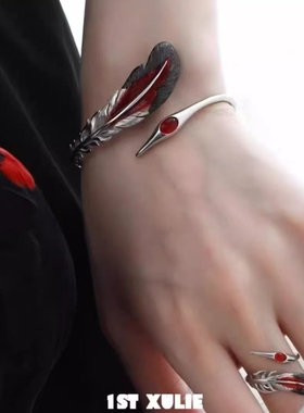 灵鹤浮生手镯小众设计高级暗黑风新中式复古精致2025新款手饰手链