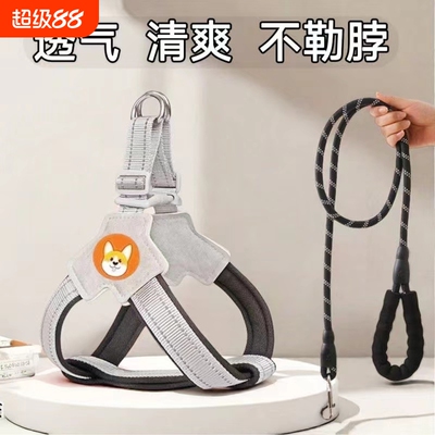 【小红书爆款】透气清爽狗绳胸背