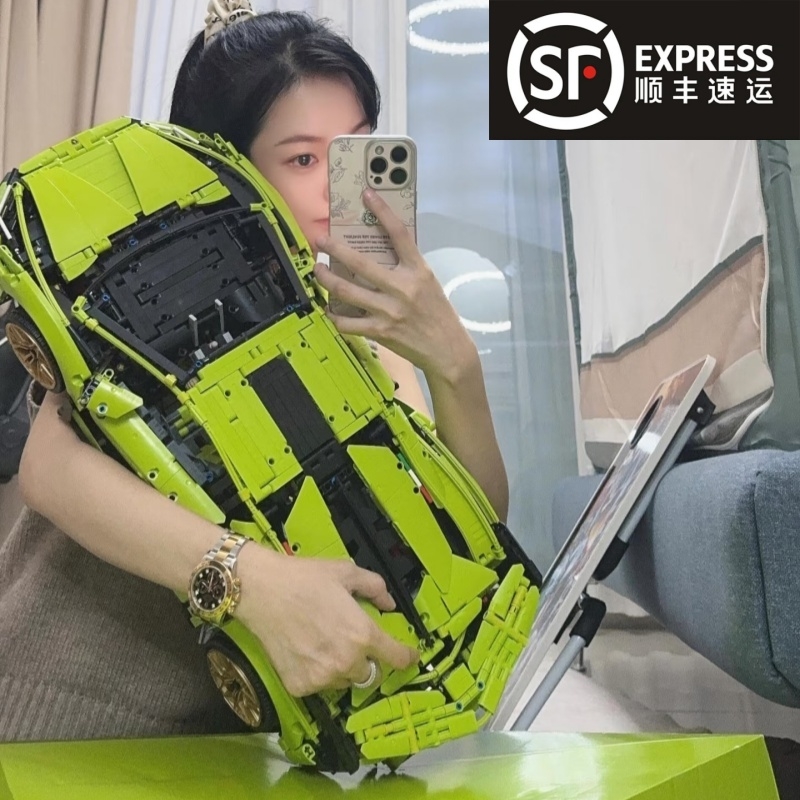 【全网爆款】跑车积木玩具模型
