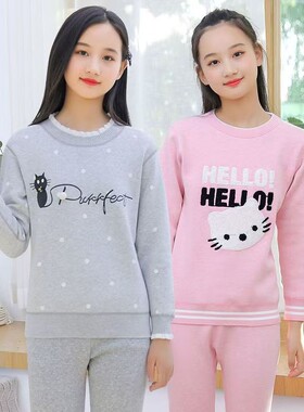 保暖内衣女冬季套装纯棉加绒加厚