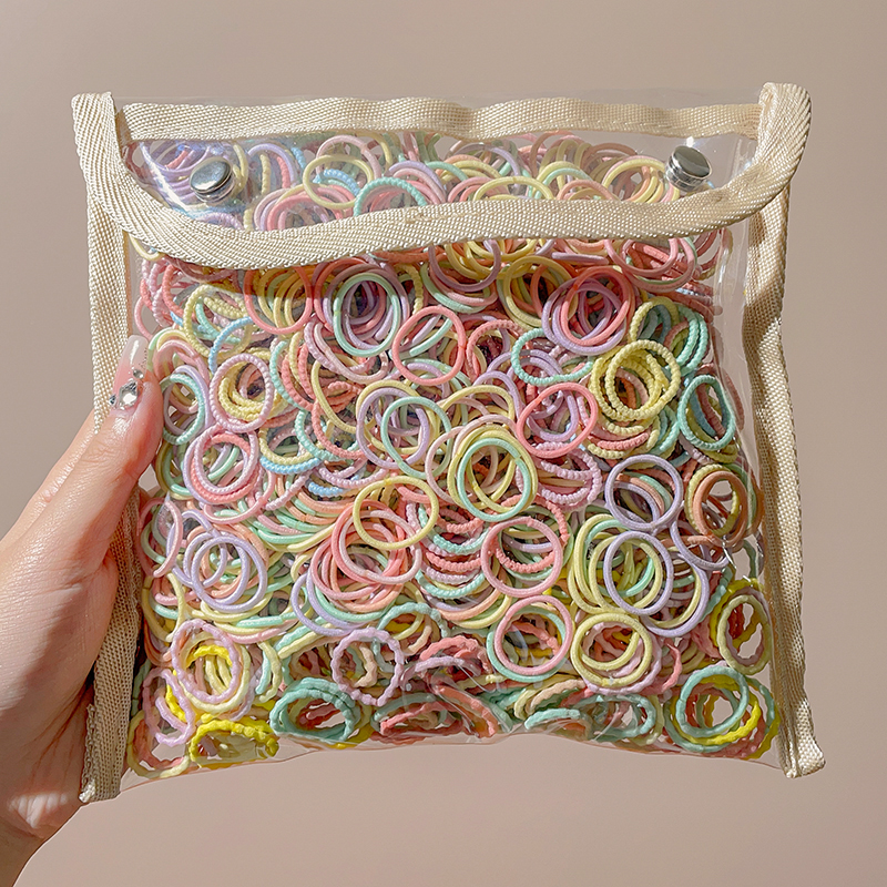 新宝宝发量少扎小啾啾橡皮筋发圈可爱儿童婴儿不伤发高弹力头绳发