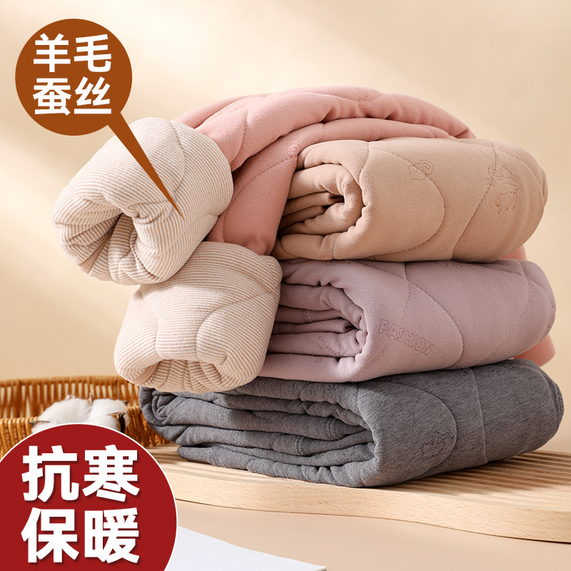 女童校服神器保暖裤内搭冬季加绒加厚内穿儿童打底秋裤棉裤子蚕丝