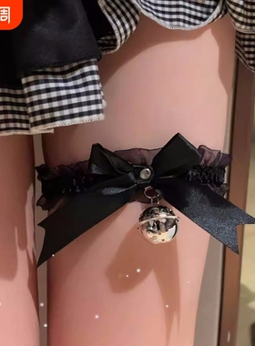 蝴蝶结性感蕾丝腿链项圈