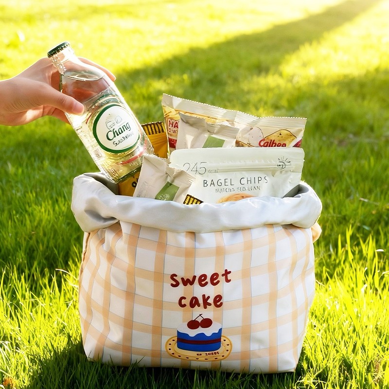 饭盒手提包保温袋加厚便当袋袋子带饭包上班族午餐包高颜值大容量