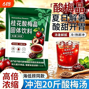 桂花酸梅粉晶酸梅汤粉原材料包速溶自制酸梅汁冲饮饮料商用固体
