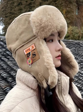 帽子女冬季骑行电动车防风头套