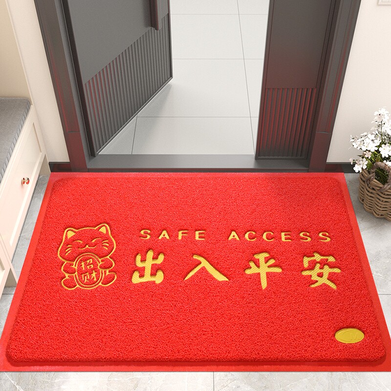 入户门地垫出入平安门垫进门家用大门口丝圈脚垫欢迎光临室外防滑