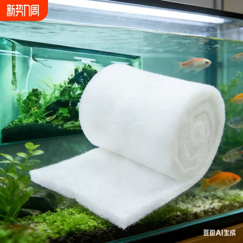 过滤棉鱼缸专用高密度白棉净水加密加厚水族箱内置生化过滤器材料