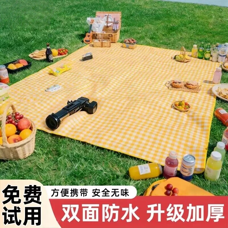 野餐垫防潮垫户外野炊营沙滩帐篷地垫防水加厚野外露营垫子野餐布