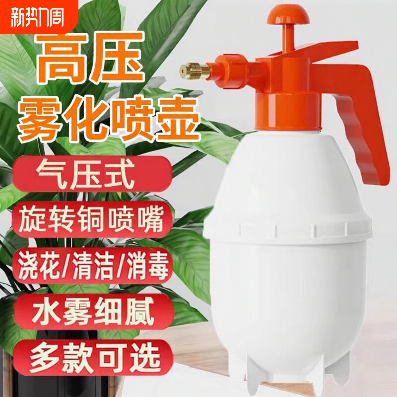 高压喷壶气压式小型喷雾器浇花家用洒水壶喷瓶加长喷嘴雾化清洁