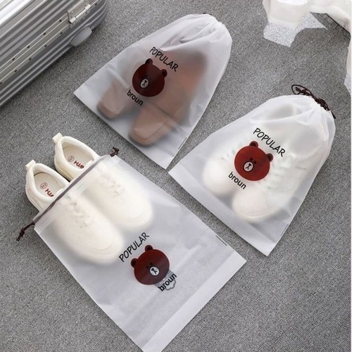 鞋子收纳袋防尘抽绳束口袋学生宿舍鞋袋旅行袋子防水透明衣物防潮