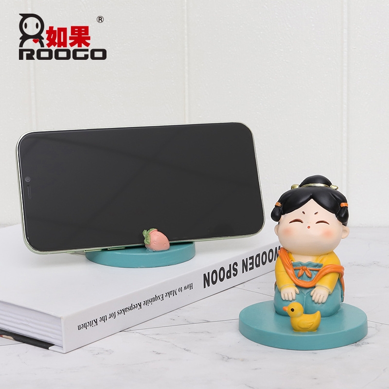 西安文创纪念品唐仕女手机支架桌面摆件古风装饰品陕西旅游伴手礼