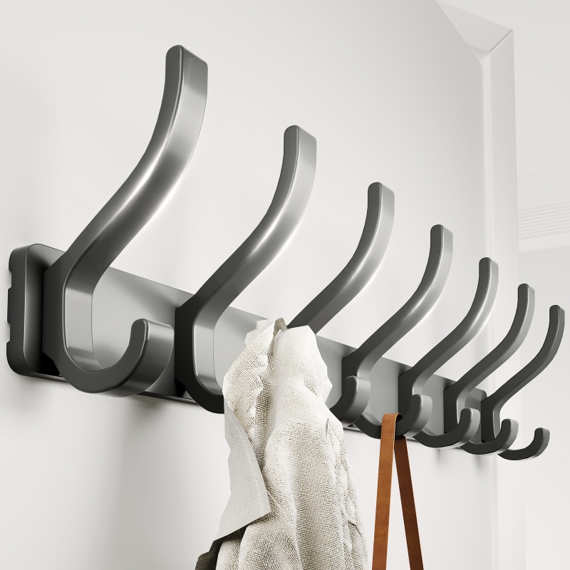 挂衣钩墙上壁挂门后挂衣钩免打孔进门玄关粘贴挂钩强力承重衣帽钩