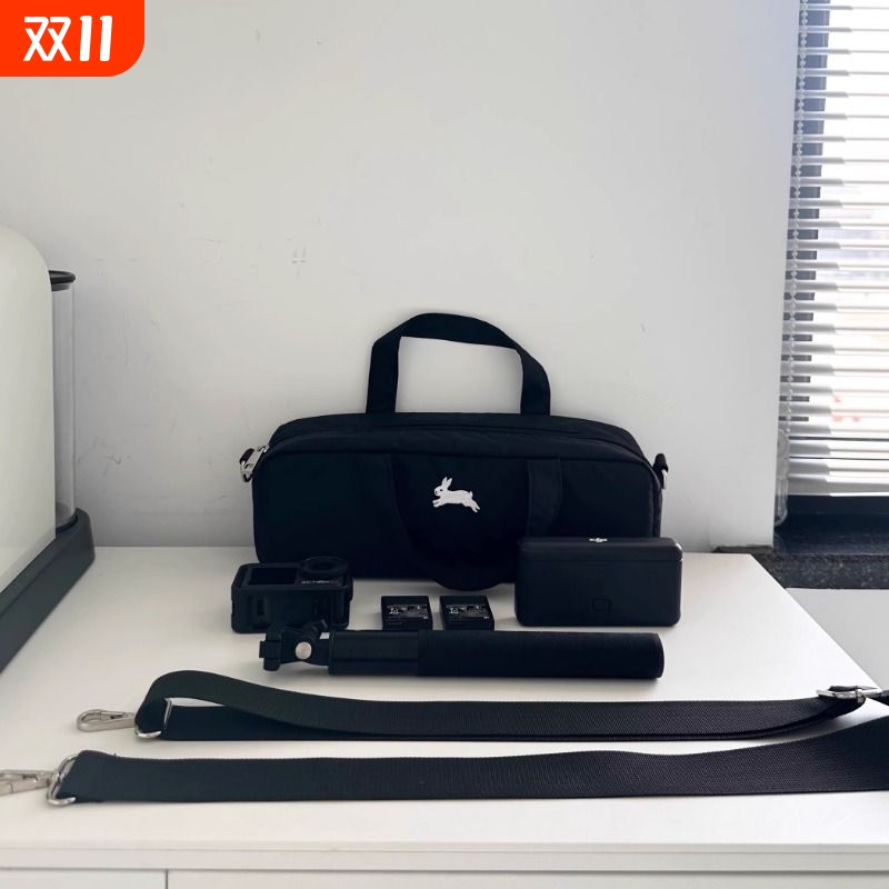 适用于大疆DJI Action5pro/4/3 insta360 go3s/x4运动相机收纳包