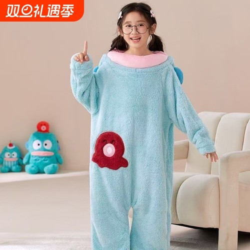 丑鱼睡衣升级版加绒加厚面料