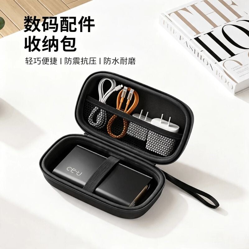 便携式充电器电源数据线收纳包