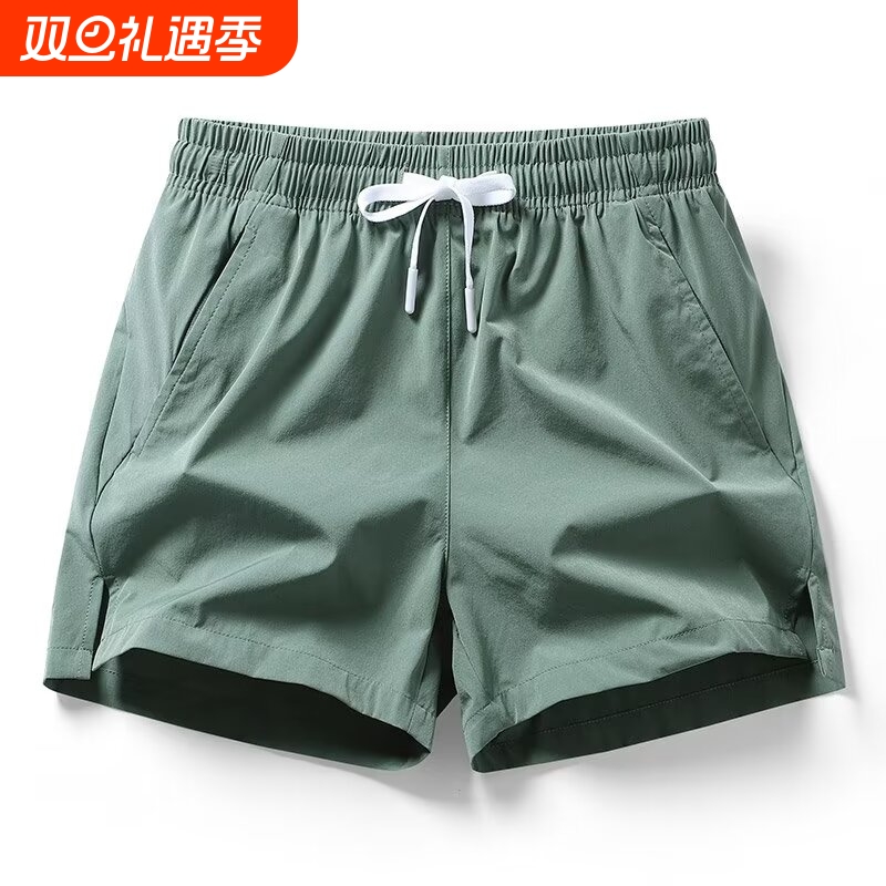 跑步280G男女短裤速干夏季运动裤健身休闲三分裤冰丝居家裤子薄款