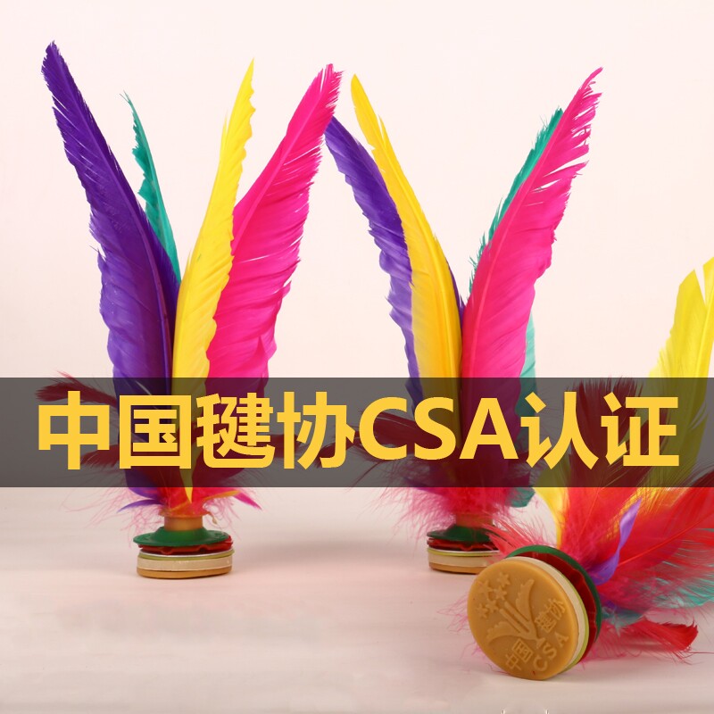 新健大花毽子XJ2008比赛专用精选鹅毛毽球成人学生 毽协CSA认证