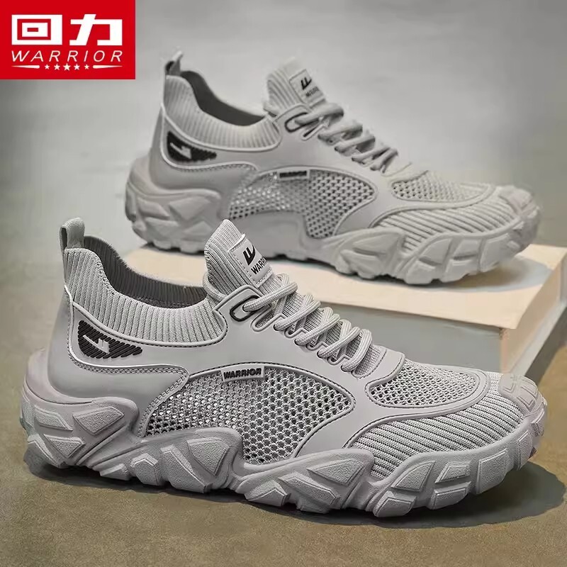 回力网面男鞋2026新款飞织透气软底休闲运动鞋宽头防臭袜子网鞋潮