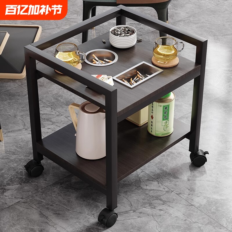 麻将桌棋牌室茶几茶水柜茶楼麻将机茶几专用茶水架子可移动小边几