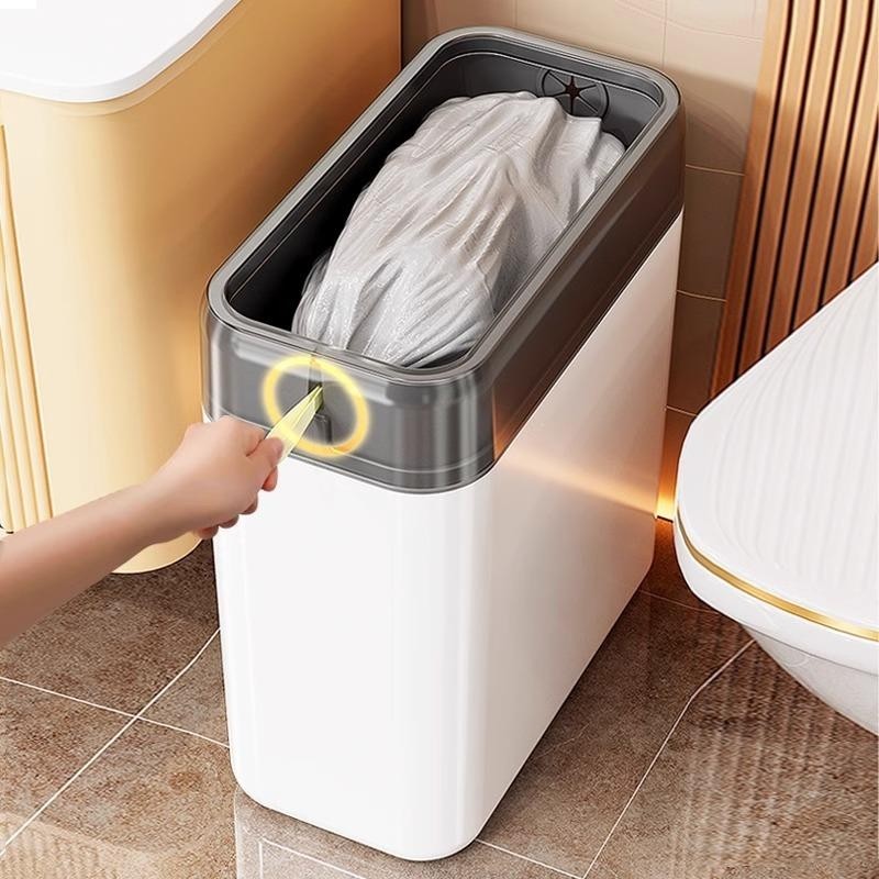 侧抽抽绳垃圾袋加厚家居日用品手提式家用自动收口清洁垃圾袋夹缝