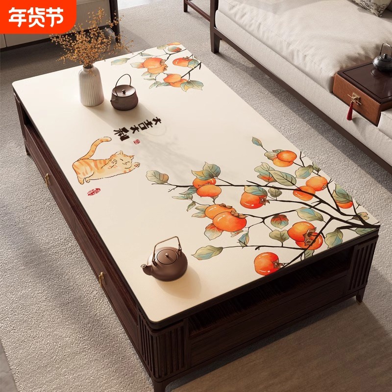 新中式茶几垫桌布客厅防水防油免洗餐桌垫隔热垫台布桌面保护垫子