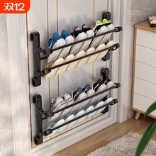 鞋架家用门口小窄多层新款2025爆款门后收纳神器壁挂式小型鞋架子