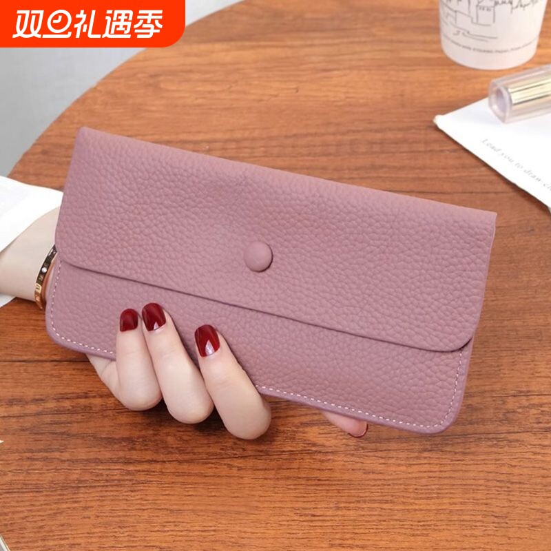 钱包女2025新款爆款长款小众设计高级感钱夹超薄拉链皮夹子手拿