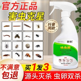 杀虫剂家用床上跳蚤驱蟑螂蚂蚁药全窝端喷雾室内非无毒呋虫胺书虱