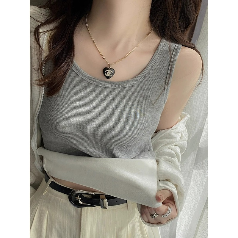 保暖吊带背心女加绒加厚带胸垫