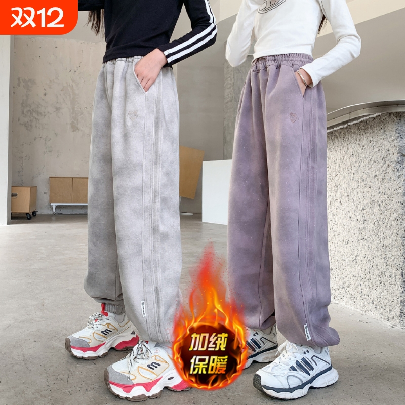 新款长裤中大童秋冬休闲裤运动裤