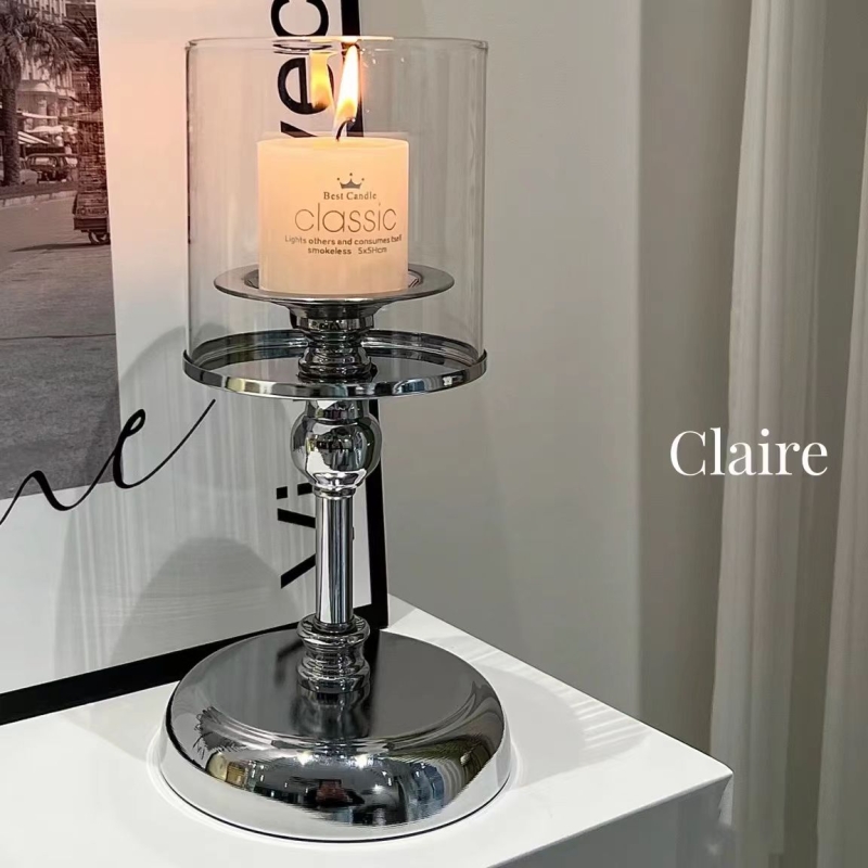 屿禾玻璃餐桌中古装饰台灯