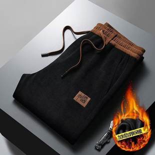 男士 长裤 弹力直筒裤 子百搭宽松加绒加厚运动裤 灯芯绒裤 秋冬休闲裤