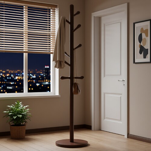 家用落地衣帽架！加粗主杆不倾倒