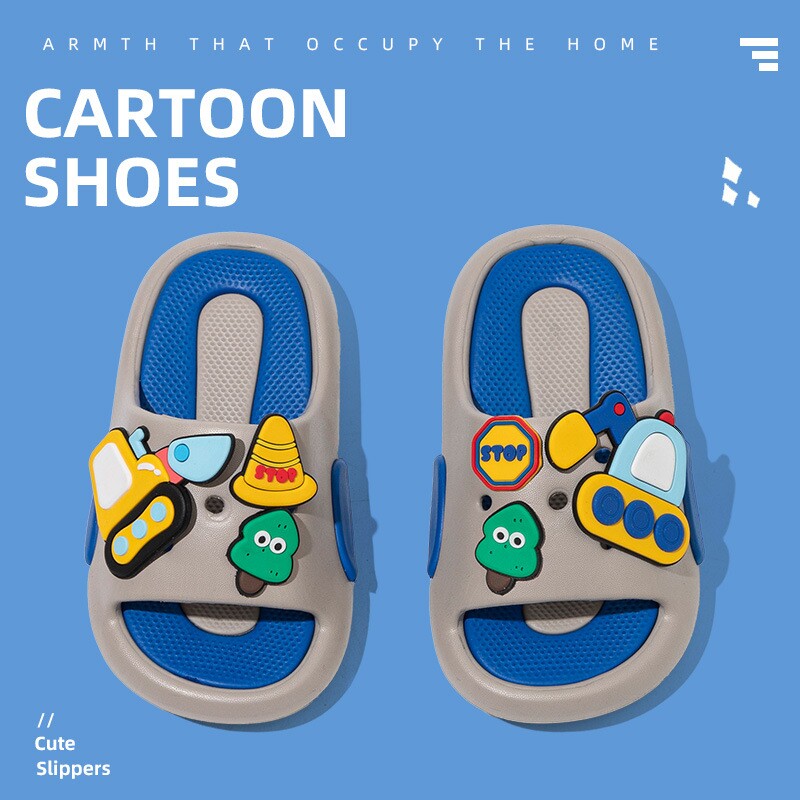 2026新款儿童拖鞋男女童防滑凉拖夏季可爱卡通居家用软底鞋多款式