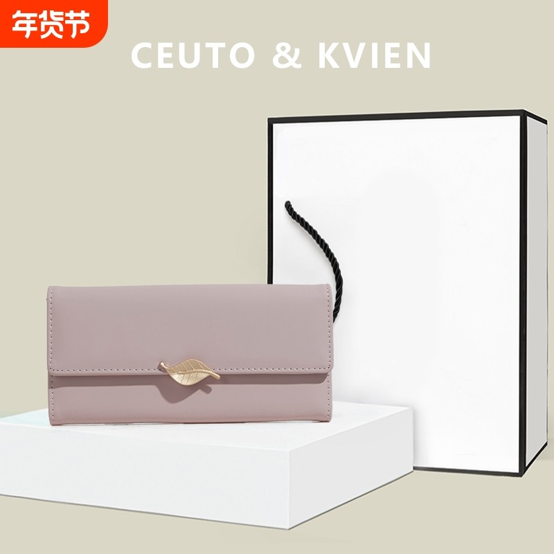 CEUTOKVIEN小众设计多卡位女士长款钱包2026新款大容量卡包手拿包,箱包皮具/热销女包/男包,钱包,淘宝优惠券,粉丝福利购,淘宝优惠卷