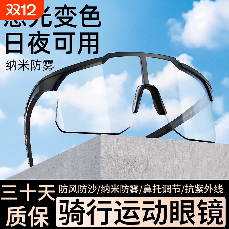 变色骑行护目镜日夜两用防风沙
