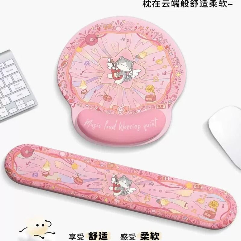 护腕鼠标垫小号魔法小猫手托图片