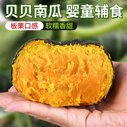 【正宗】贝贝南瓜板栗味南瓜小南瓜新鲜直发宝宝辅食老南瓜粉糯