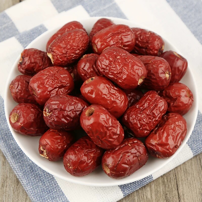 去核新疆金丝小枣无核红枣无籽空心大枣整箱新货5斤装软枣鸡心枣