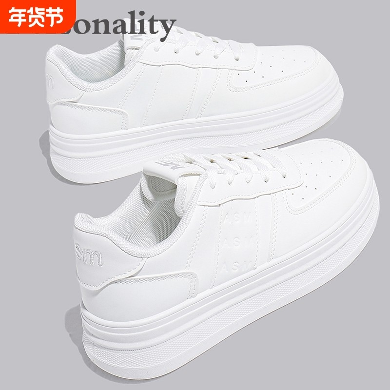 运动鞋女2026新款爆款春秋季休闲鞋百搭厚底显高小白板鞋子潮轻便,女鞋,时尚休闲鞋,淘宝优惠券,粉丝福利购,淘宝优惠卷