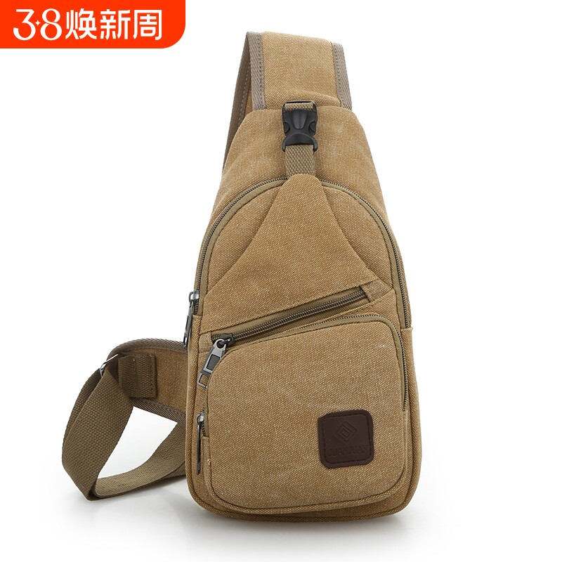 包包2023新款男士胸包帆布包斜挎包男包单肩包手机包休闲腰包胸前